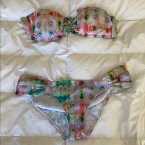 Tie Dye Bandeau Bikini